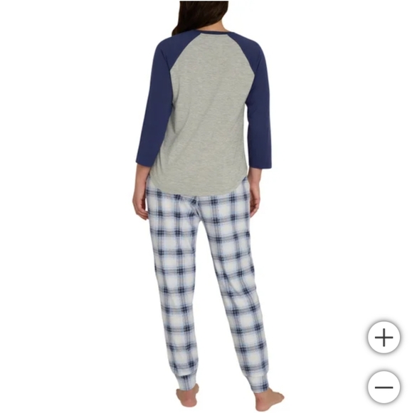 NWT Eddie Bauer Women's 2-piece Sleep Set Blue - Picture 2 of 5